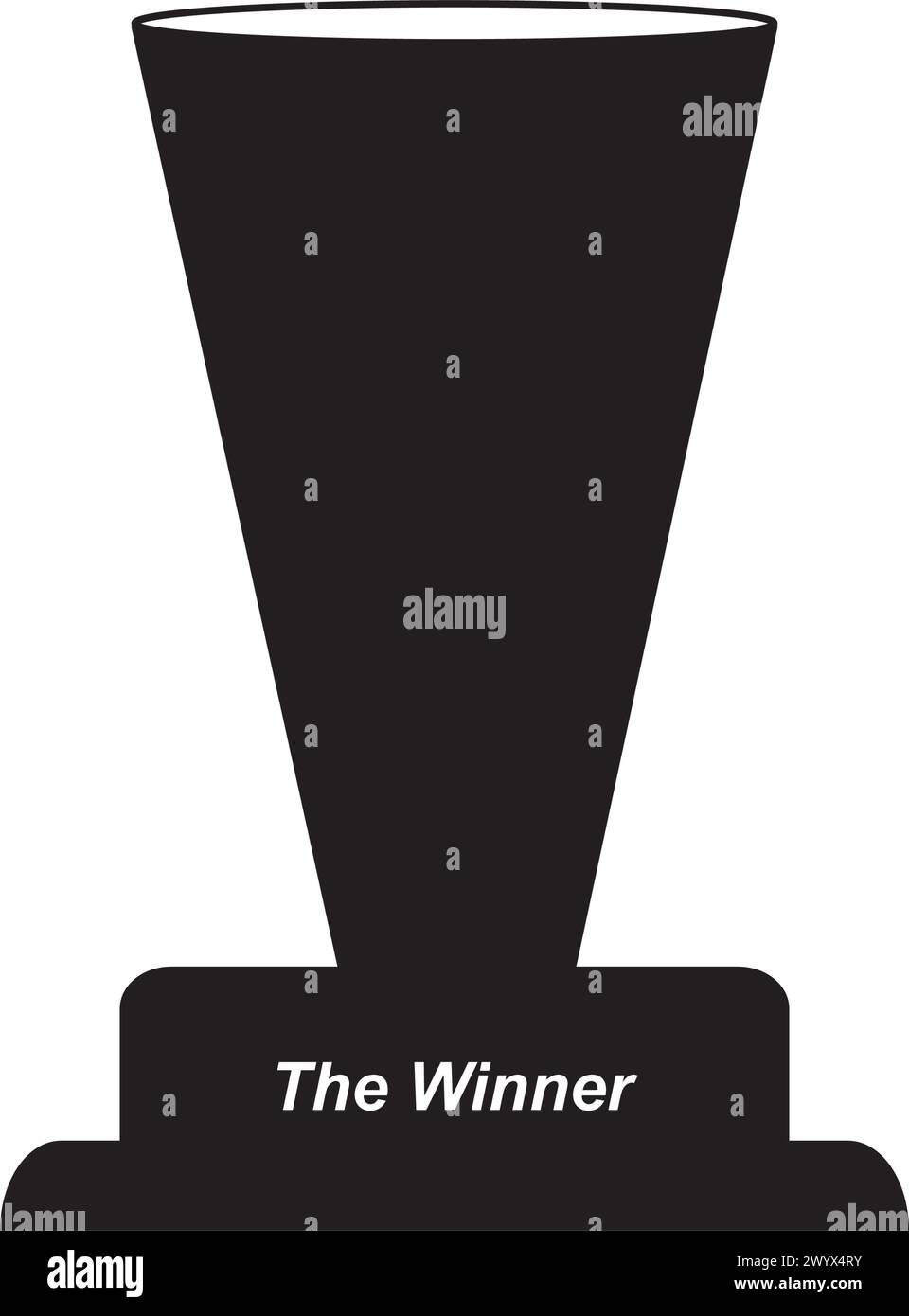 Immagine grafica vettoriale dell'icona del trofeo del vincitore Illustrazione Vettoriale