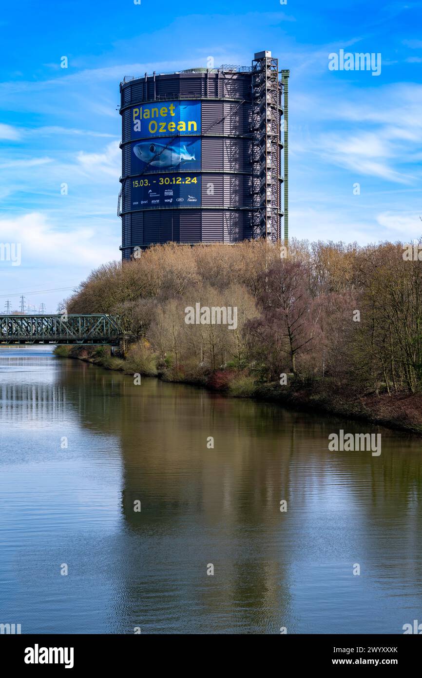 Mostra Plante Ozean nel Gasometer di Oberhausen, gli oceani del mondo nella loro fragile bellezza sono al centro della nuova mostra, grande formato p Foto Stock