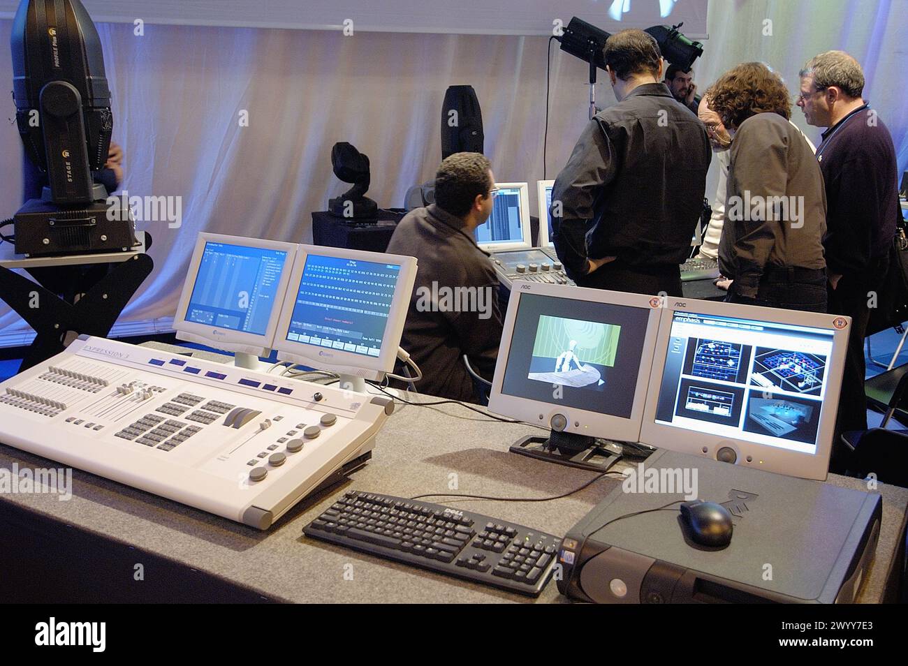 Scheda di editing TV, SIMO TCI, International Computing, Multimedia and Communications Expo. IFEMA. Madrid. Spagna. Foto Stock