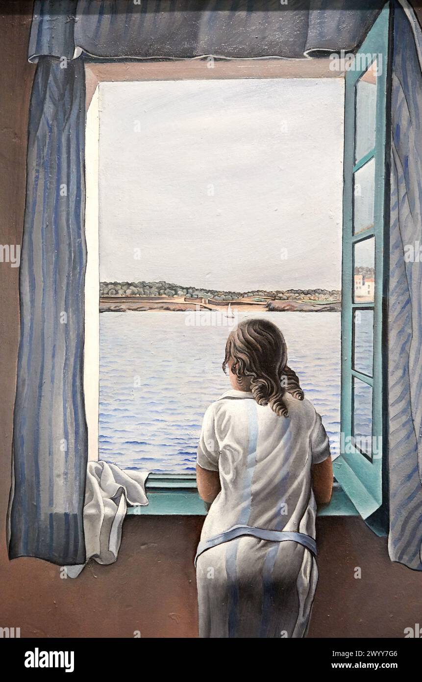 Girl at the Window, 1925, Salvador Dalí, Museo Nacional Centro de Arte Reina Sofia, Madrid, Spagna, Europa. Foto Stock