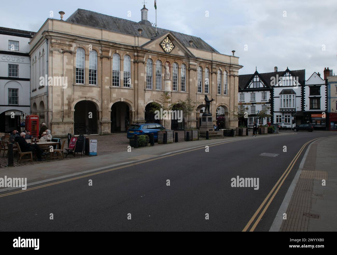 Shire Hall, Monmouth, Galles. Foto Stock