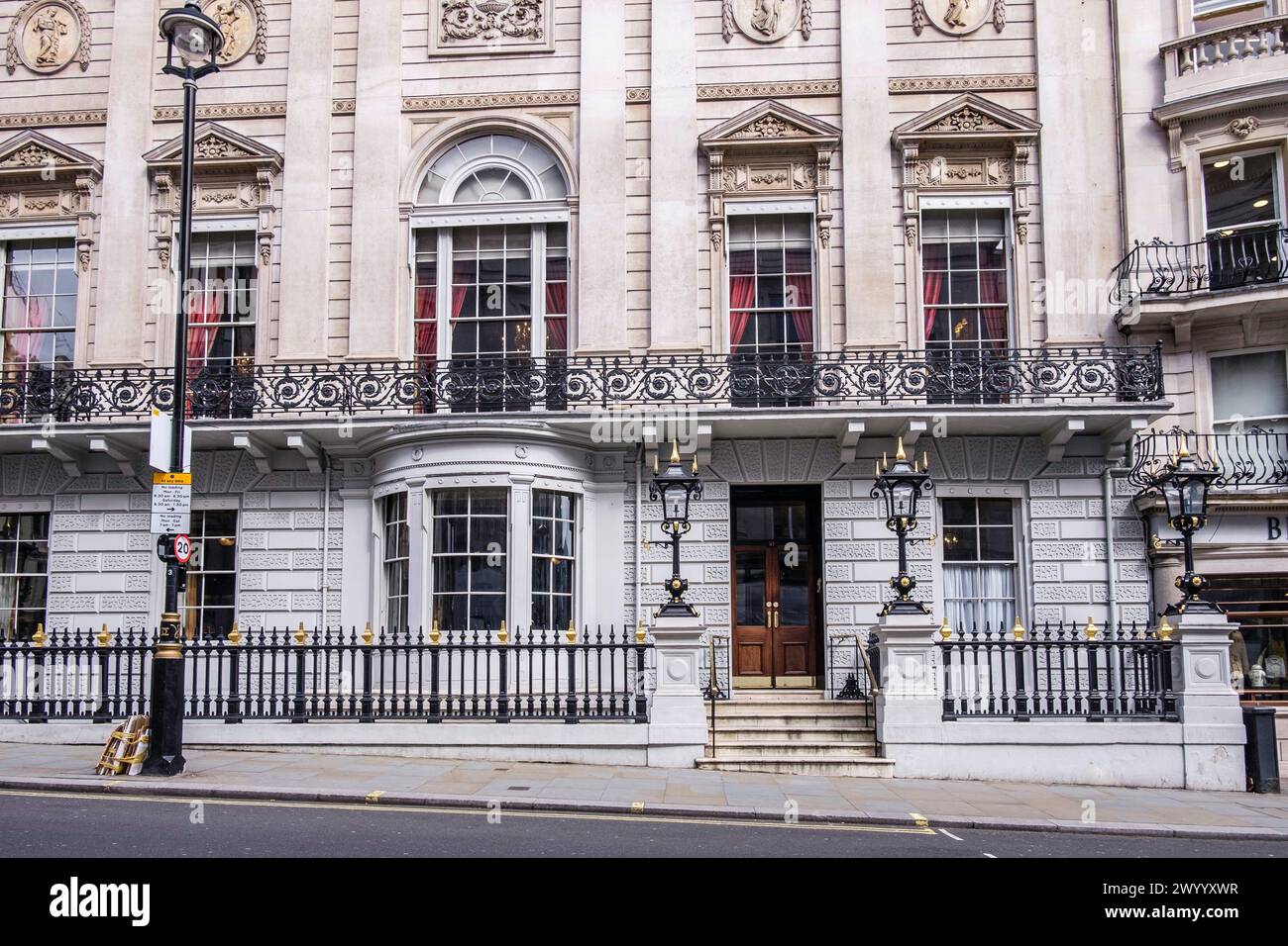 Il club privato dei soci White, St. James's Street, Londra SW1 Foto Stock