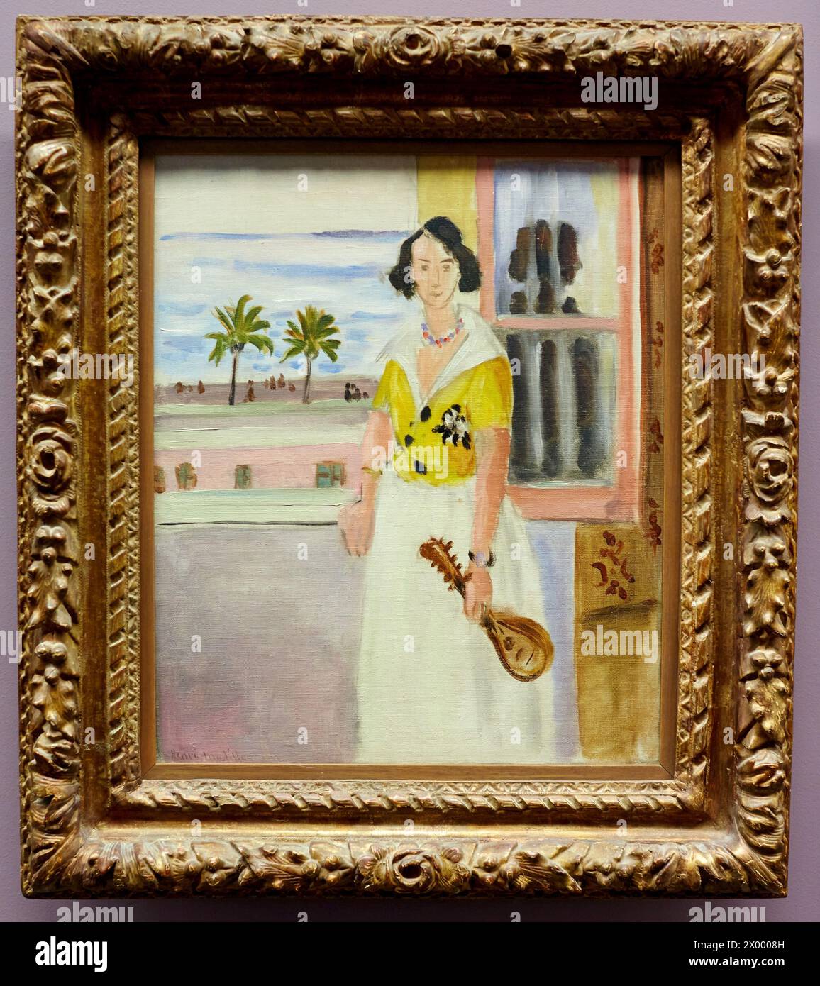 Femme à la mandoline, Henri Matisse (1869-1954), Musee de l'Orangerie, Tuileries, Parigi, Francia. Foto Stock