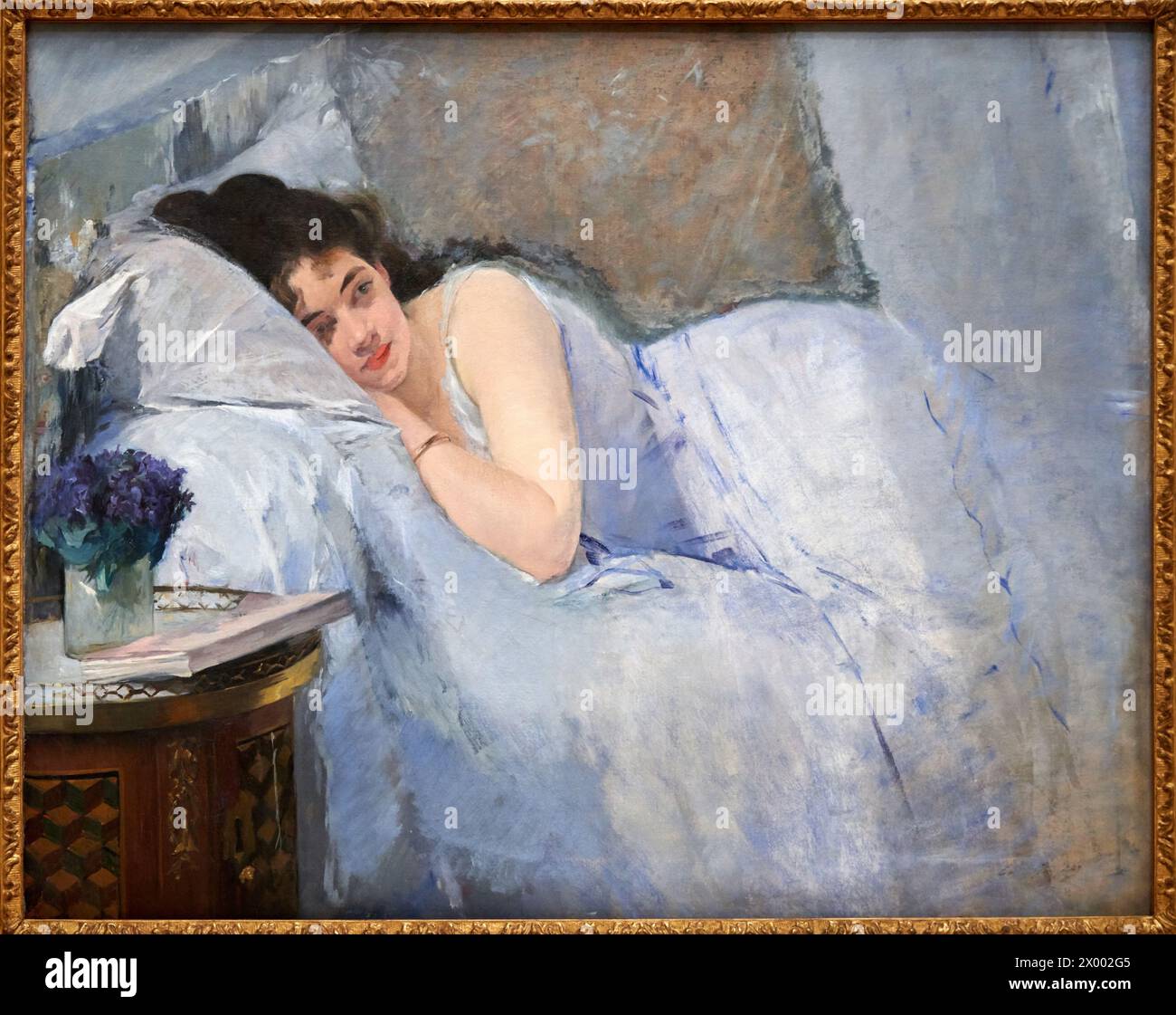 "Awakening Girl", 1877-1878, Eva Gonzalès (1849-1883). Foto Stock