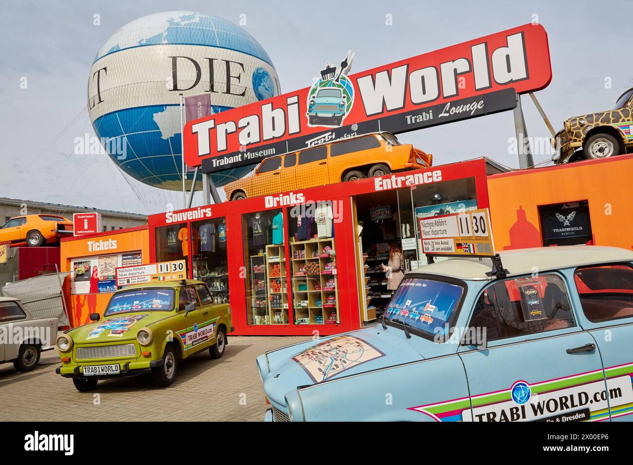 Trabant, Trabi World, Berlino, Germania. Foto Stock