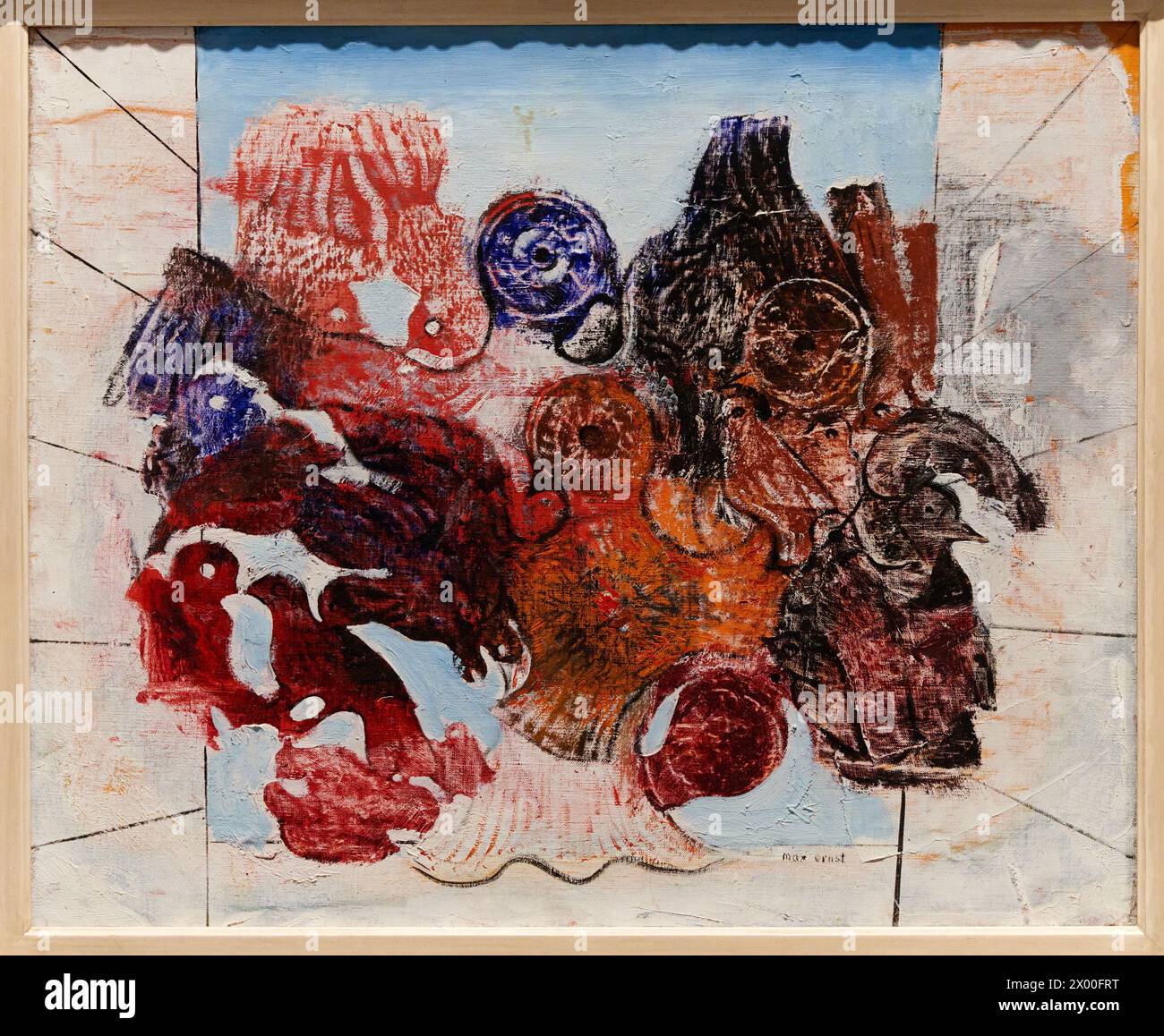 Max ERNST, Brühl, Alemania, 1891 - París, Francia 1976, uccelli rossi, 1926, Museo Reina Sofia, Madrid, Spagna, Europa. Foto Stock