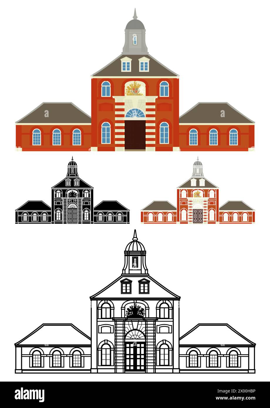 Royal Brass Foundry in Inghilterra, Regno Unito Illustrazione Vettoriale