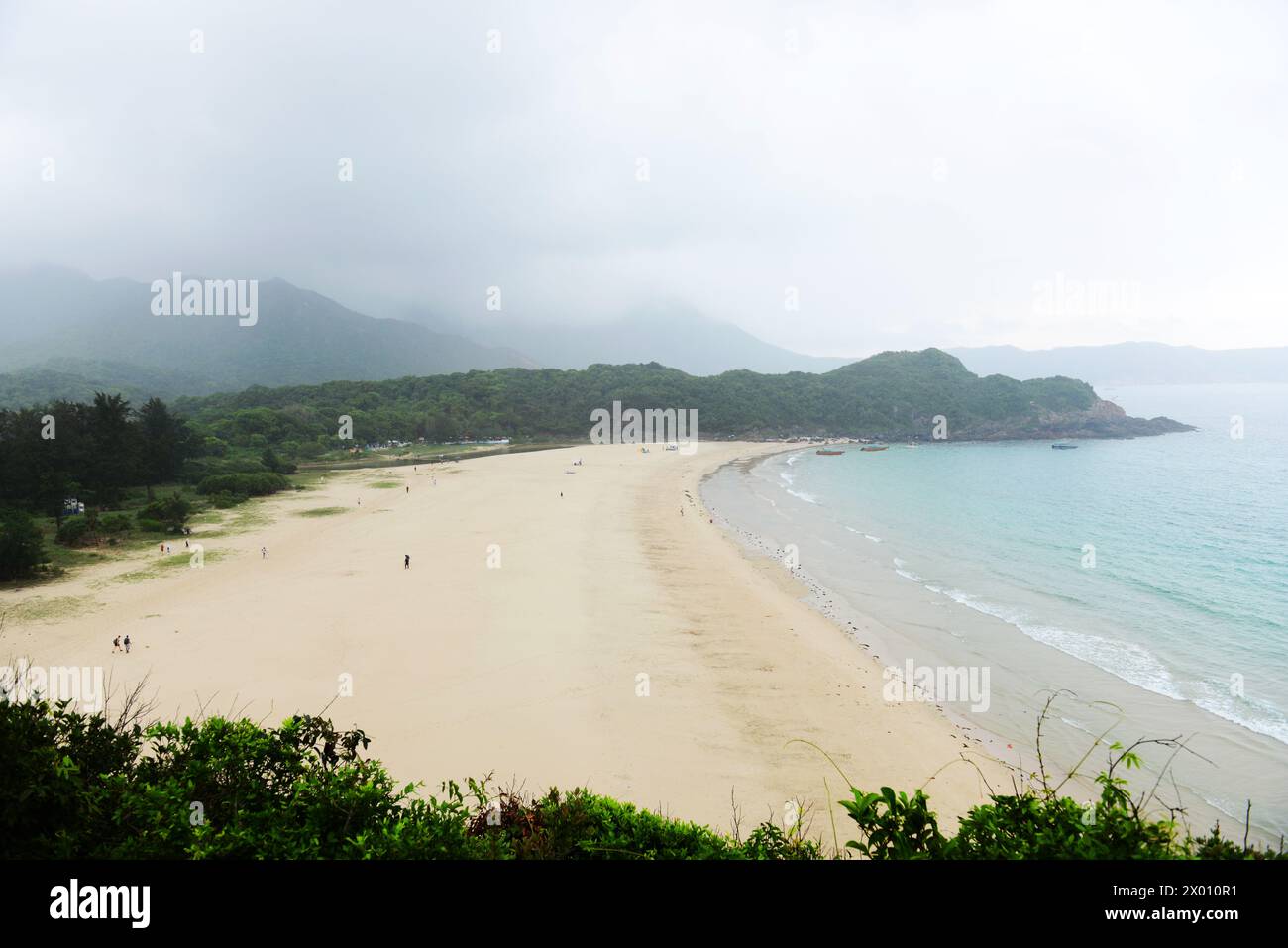 Ham Tin Beach al parco Sai Kung East Country di Hong Kong. Foto Stock