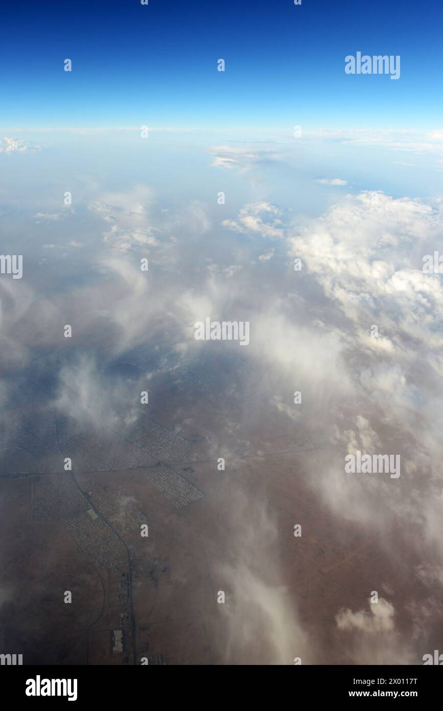 Veduta aerea di al Muhammadiyah, Arabia Saudita. Foto Stock