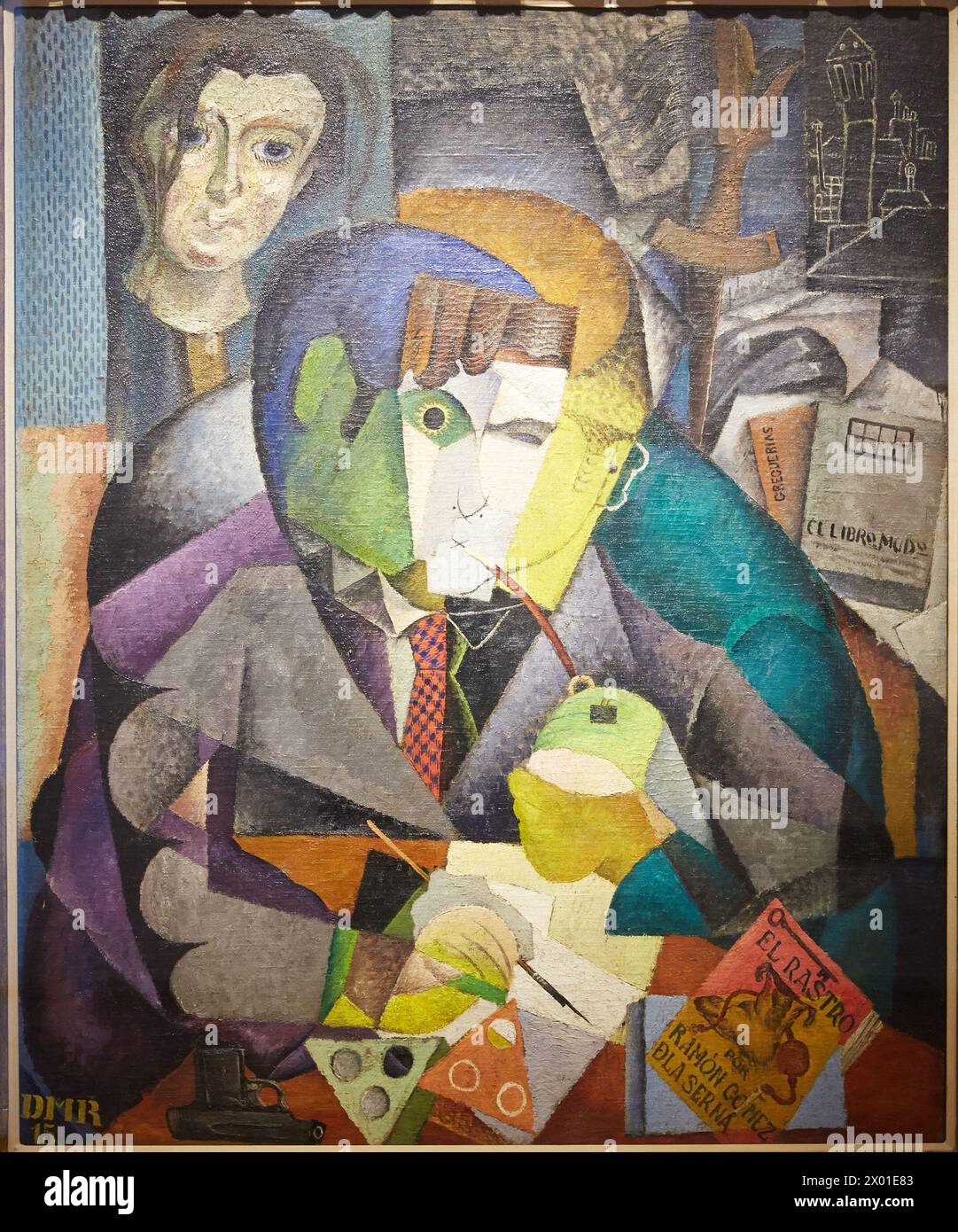 Retrato de Ramón Gómez de la Serna. Diego Rivera. Museo de Arte Latinoamericano di Buenos Aires. MALBA. Fundación Costantini. Buenos Aires. Argentina Foto Stock