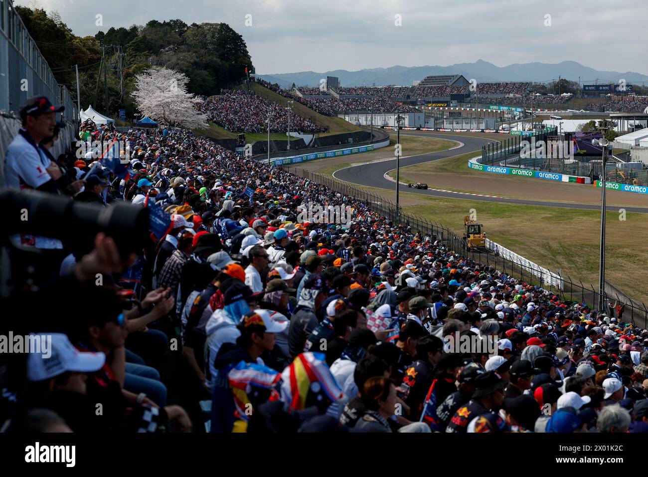 Suzuka, Giappone, 07/04/2024, 01 VERSTAPPEN Max (nld), Red Bull Racing RB20, azione durante la Formula 1 MSC Cruises Japanese Grand Prix 2024, 4° round del Campionato del mondo di Formula 1 2024 dal 5 al 7 aprile 2024 sul Suzuka International Racing Course, a Suzuka, in Giappone Foto Stock