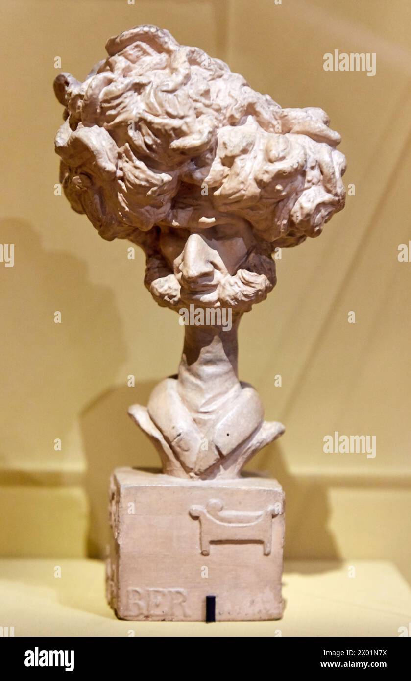 "Portrait-charge d'Hector Berlioz (1803-1869)", 1833, Jean-Pierre Dantan, Petit Palais Musée des Beaux Arts de la Ville de Paris, Francia, Europa Foto Stock