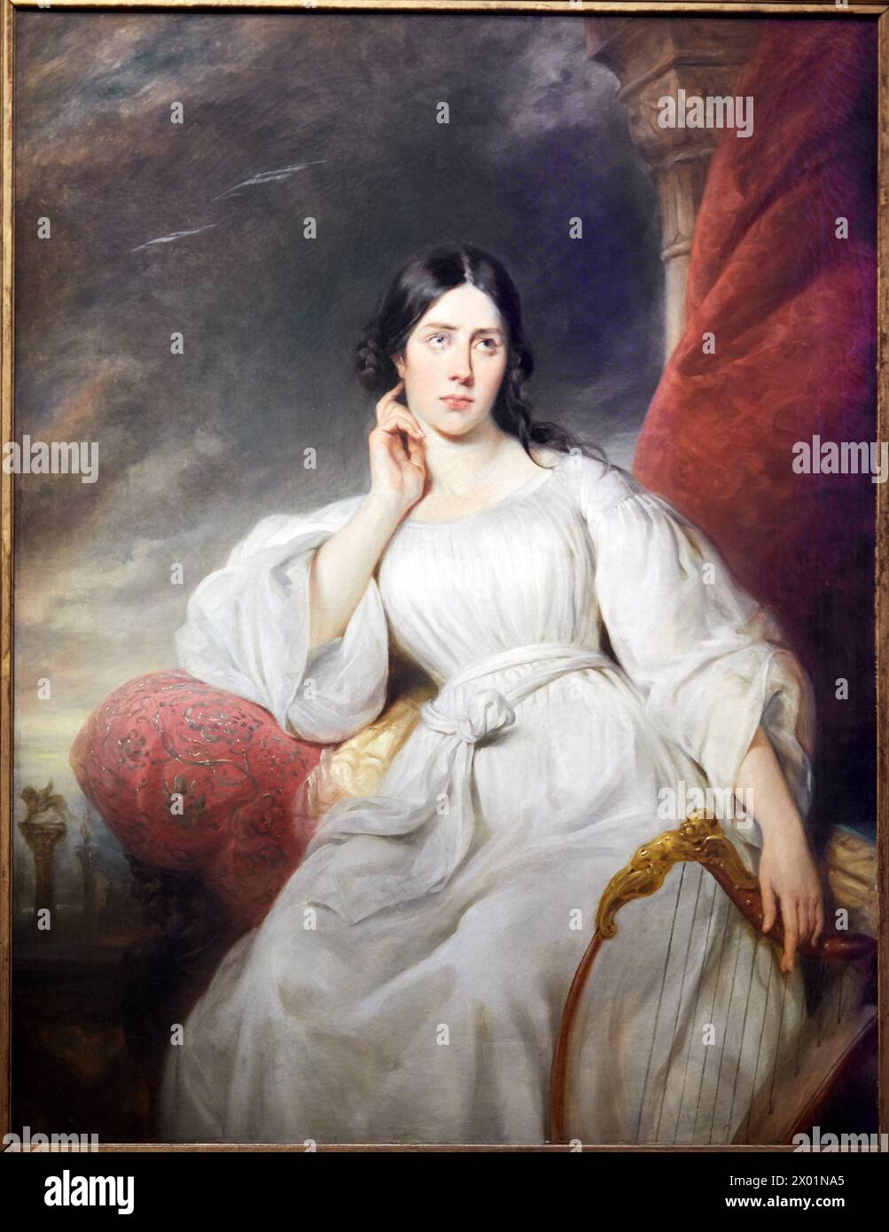 "Maria Malibran, chanteuse, rôle de Desdemona dans l'Otello de Rossini", 1830, Henri Decaisne, Petit Palais Musée des Beaux Arts de la Ville de Paris, Foto Stock