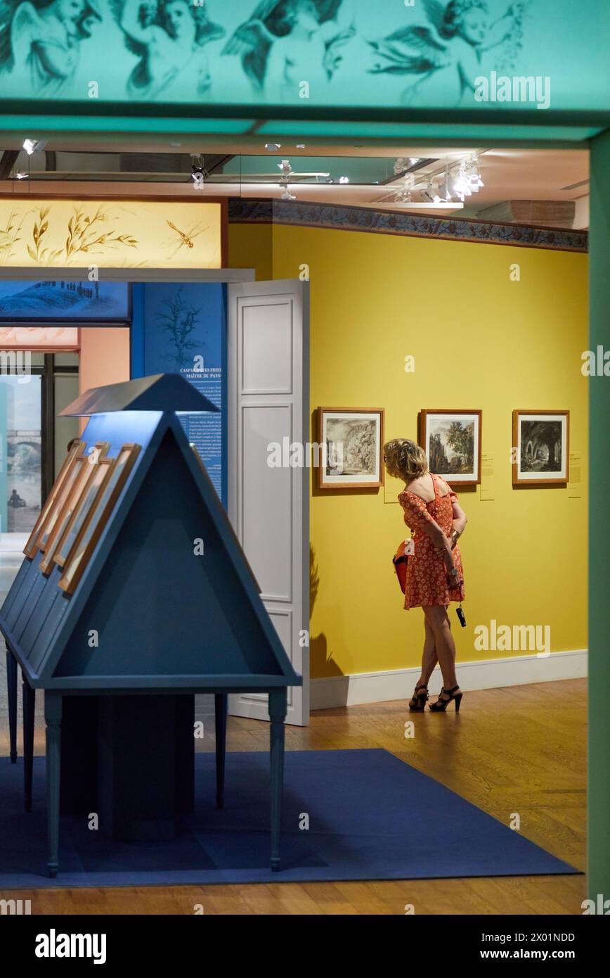 L'Allemagne romantique mostra, Dessins des musées de Weimar, Petit Palais Musée des Beaux Arts de la Ville de Paris, Francia, Europa Foto Stock