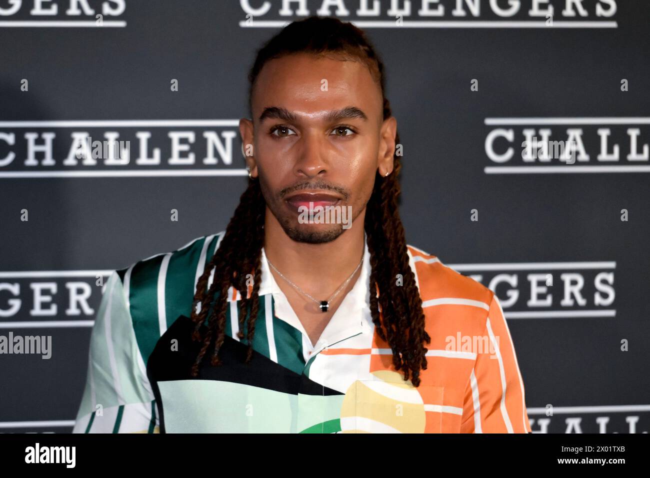 L'attore Darnell Appling partecipa alla prima del film "Challengers" al Cinema Barberini di Roma, 8 aprile 2024. Foto Stock