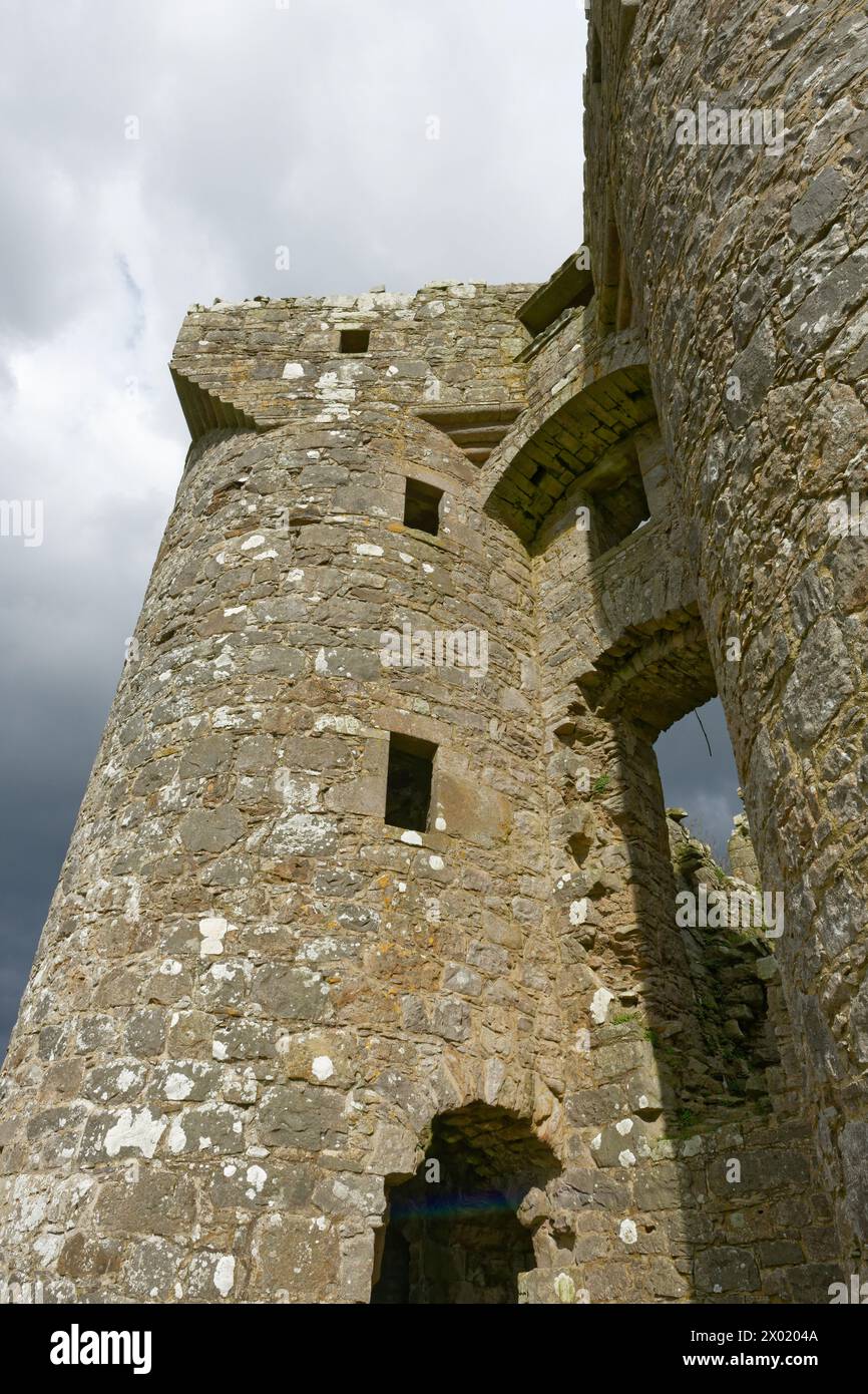 Castello di Monea. Monea, Contea di Fermanagh, Irlanda del Nord Foto Stock