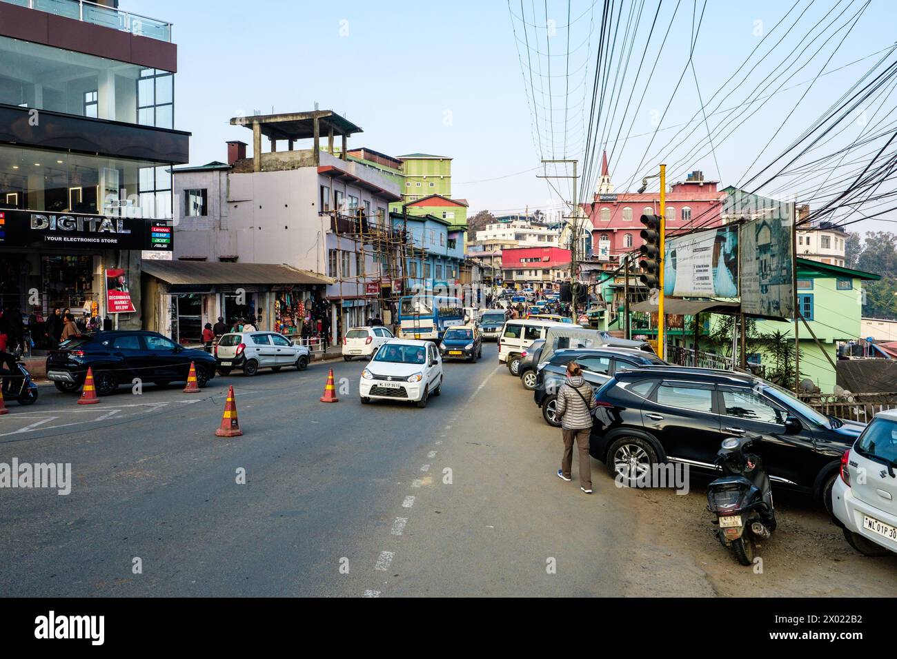 Kohima, la capitale del Nagaland nel nord-est dell'India Foto Stock