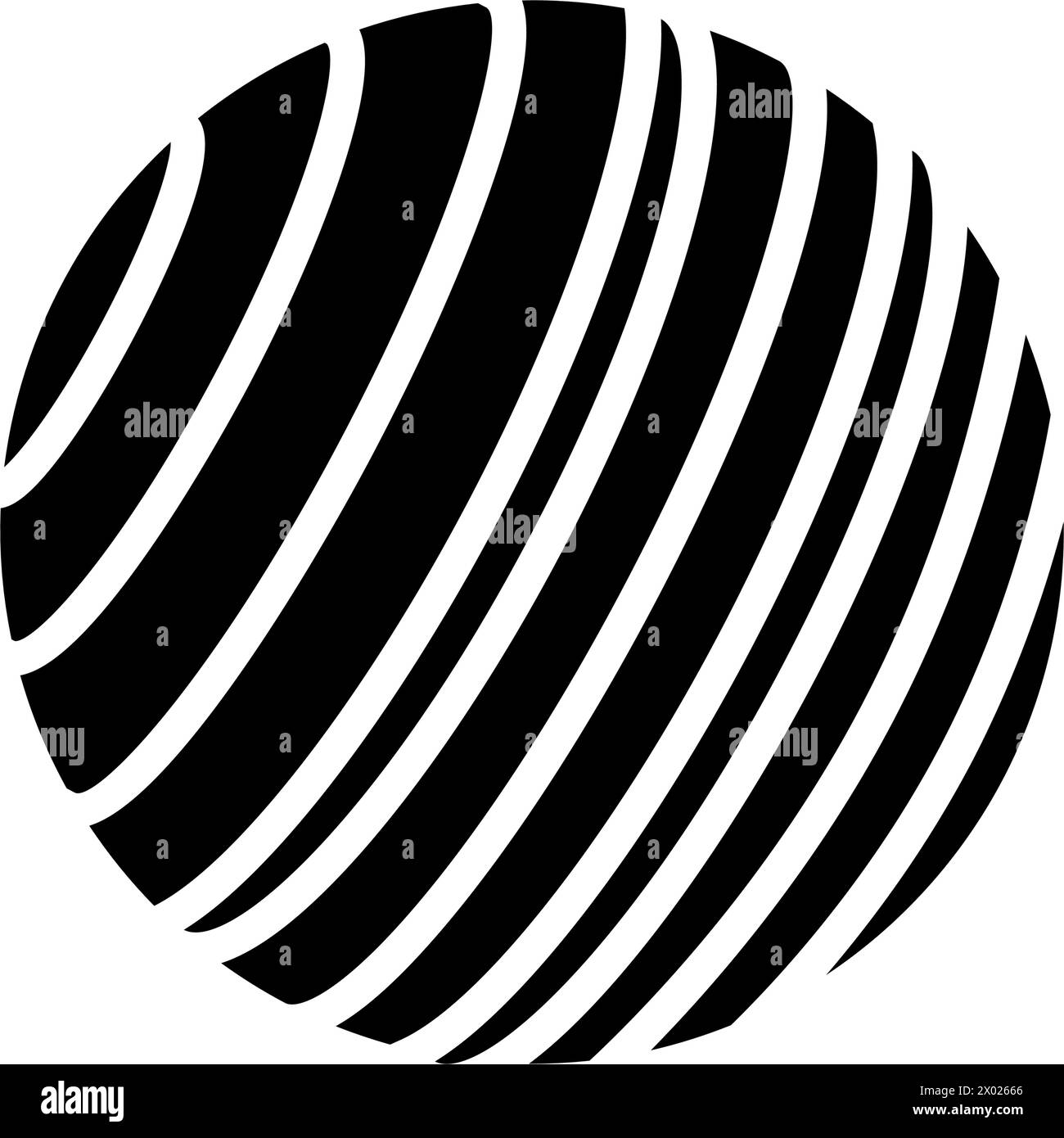 illustrazione vettoriale dell'icona del glifo del gioco del croquet a sfera Illustrazione Vettoriale