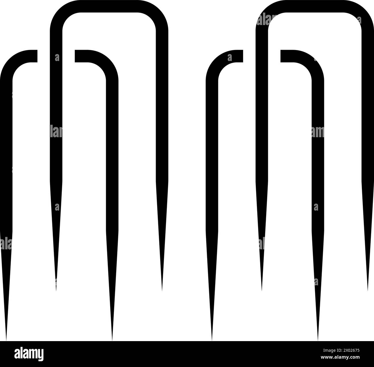 illustrazione vettoriale dell'icona del gioco del croquet a cerchio Illustrazione Vettoriale