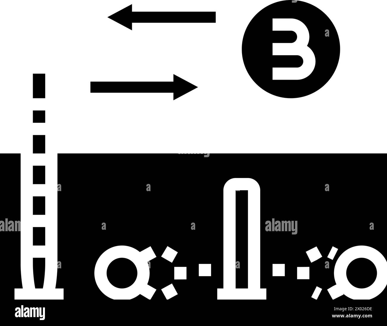 illustrazione vettoriale dell'icona del croquet a tripla peeling Illustrazione Vettoriale