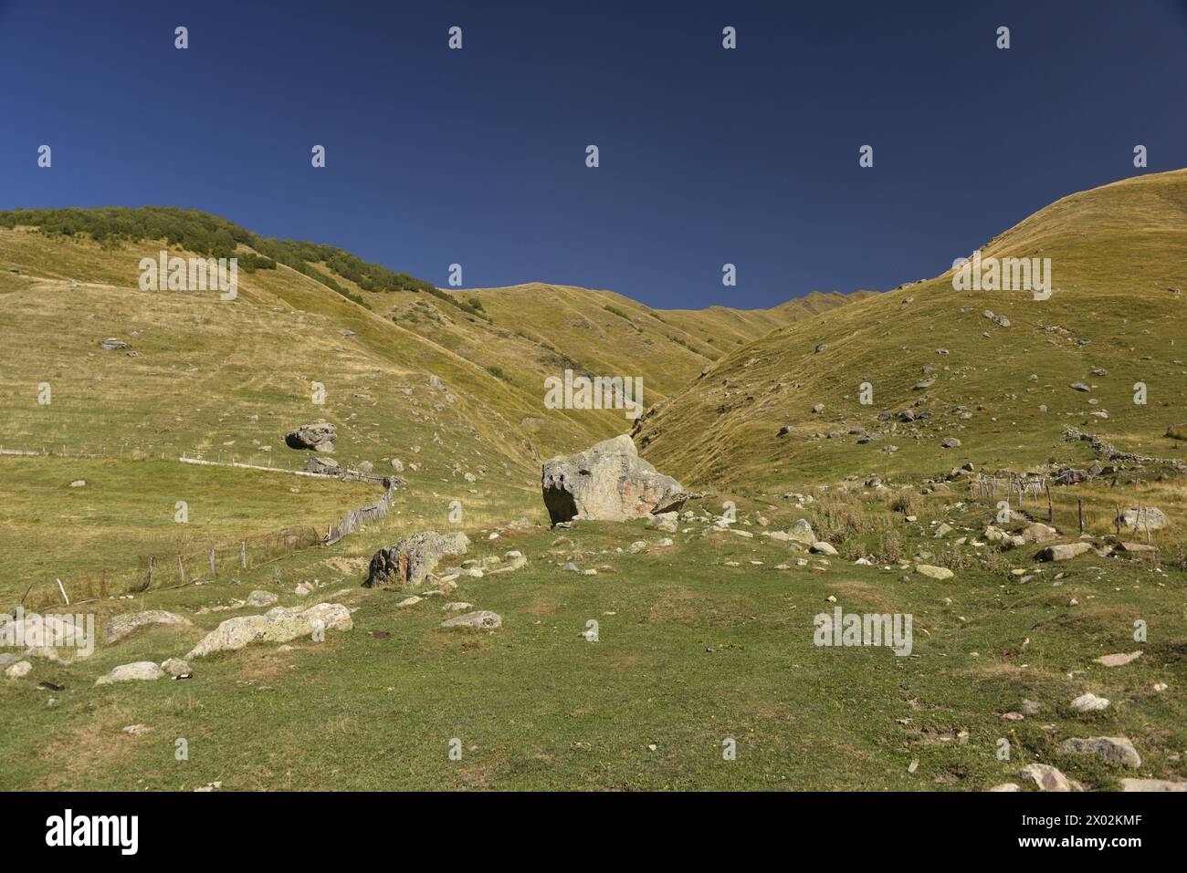 Pittoresco paesaggio intorno a Ushguli, Svaneti, Georgia, Asia centrale, Asia Foto Stock