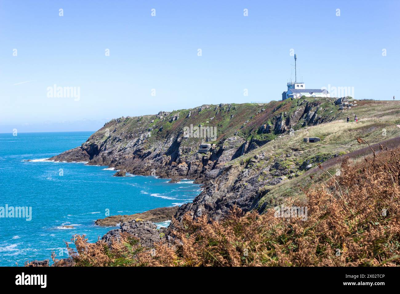 Pointe du Grouin, Cancale, Ille-et-Vilaine, Bretagna, Francia, Europa Foto Stock