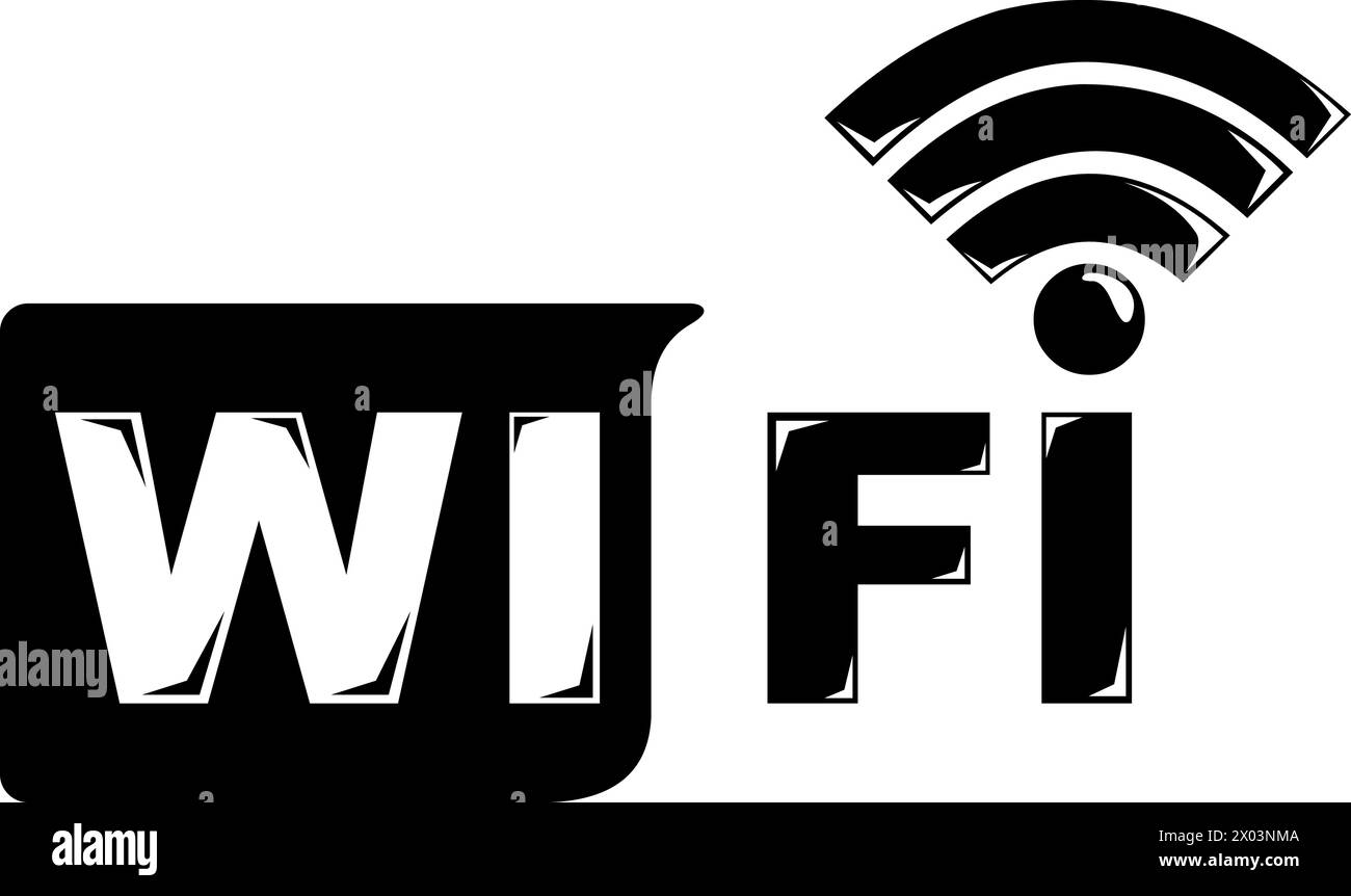 logo icona vettoriale wi-fi Illustrazione Vettoriale