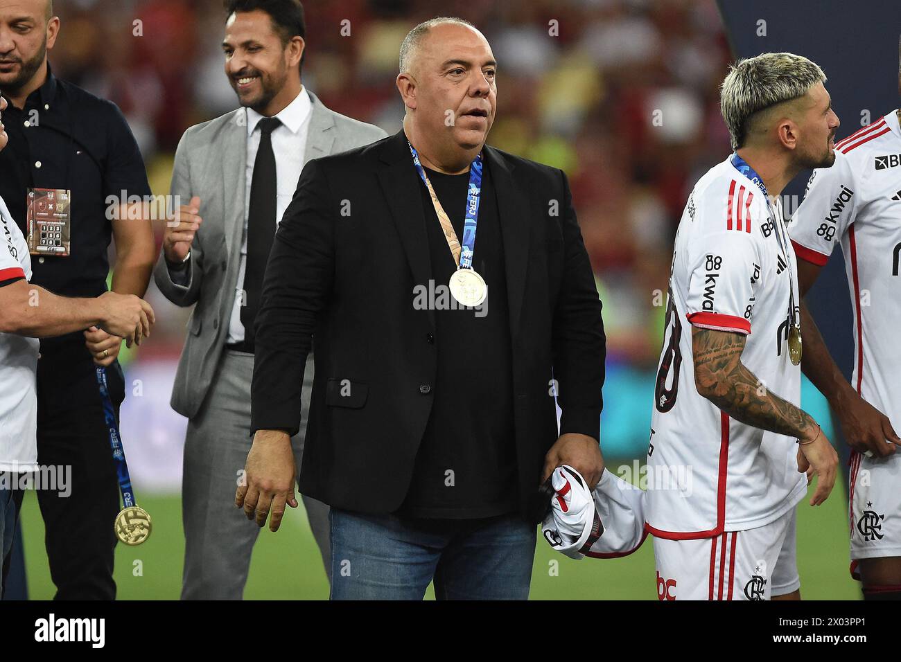 Rio de Janeiro, Brasile, 16 aprile 2024. Direttore del calcio Marcos Bráz della squadra Flamengo allo stadio Maracanã. Foto Stock