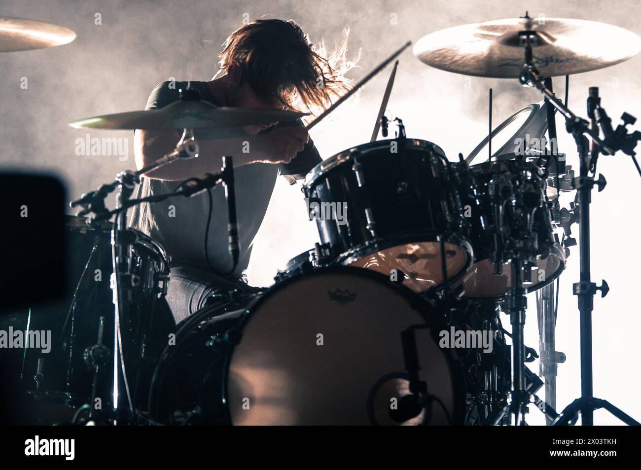 Torino, Italia. 2018. I British Band Editors si sono esibiti dal vivo sul palco del Todays Festival. Credito: Andrea Pinna Foto Stock