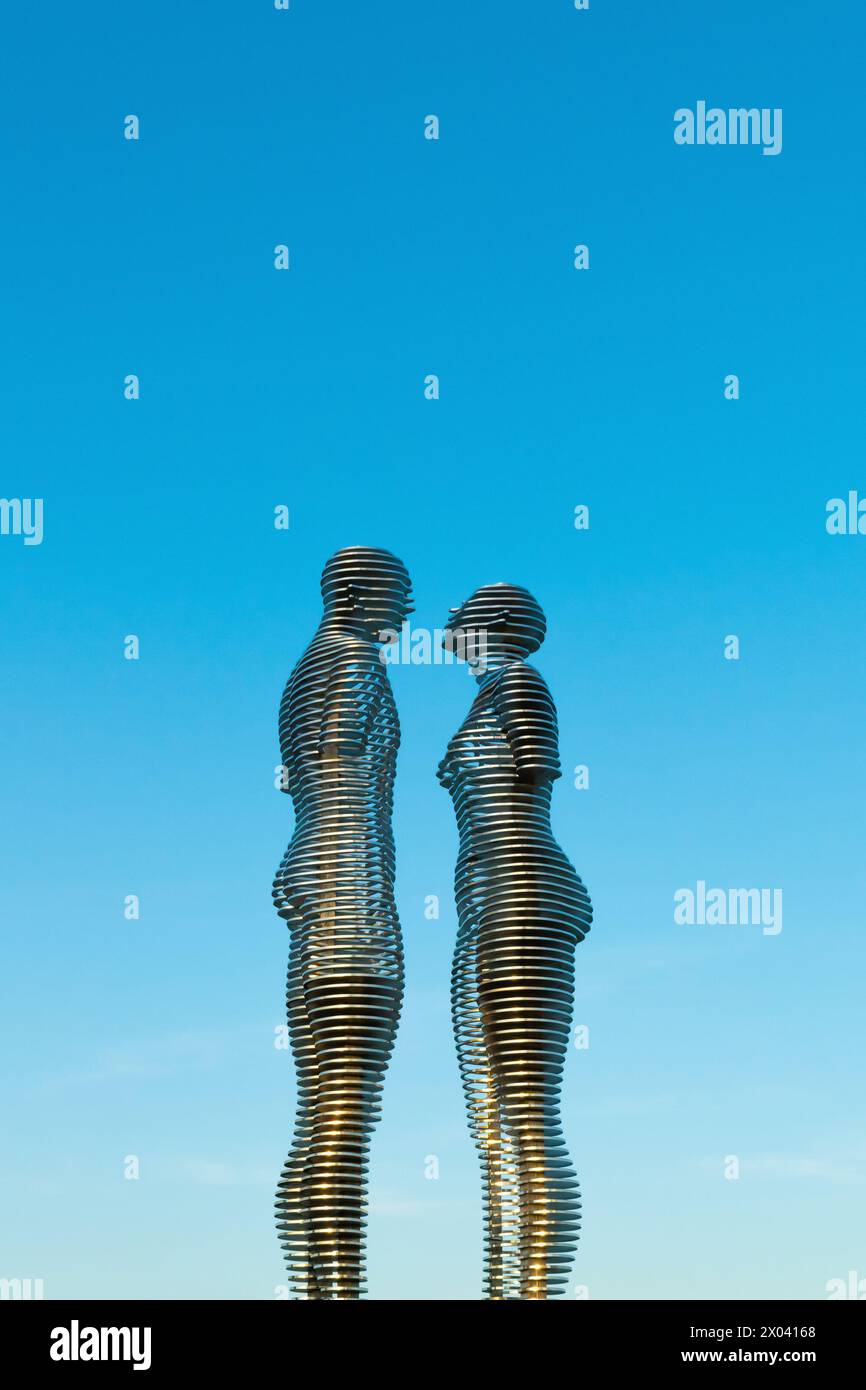 9 aprile 2022. Ali e Nino - Monumento a Batumi, Georgia. Attrazioni turistiche e monumenti. Foto Stock