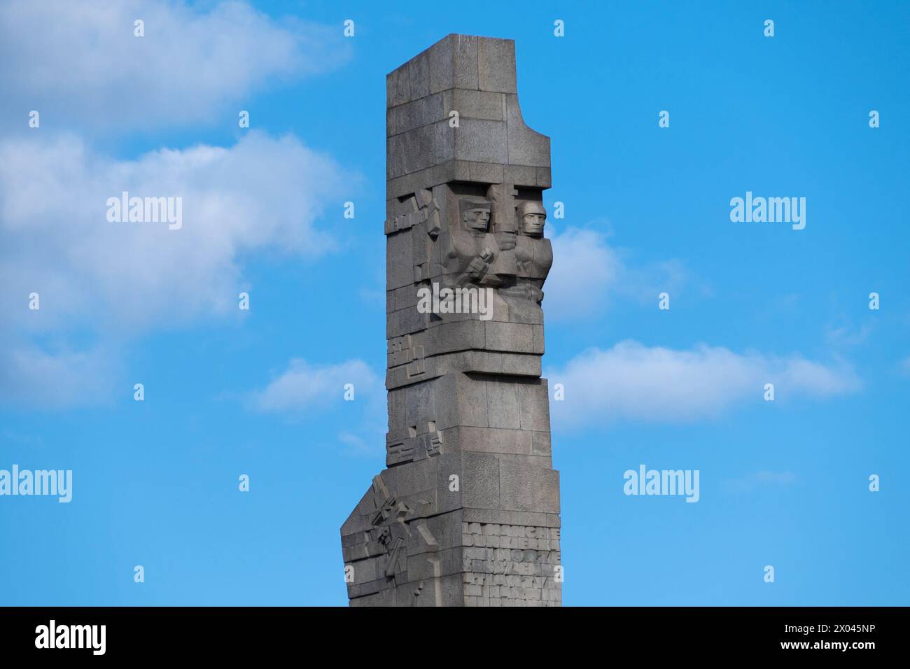 Il monumento a Westerplatte a Danzica, Polonia. Il Monumento ai difensori della costa. Foto Stock