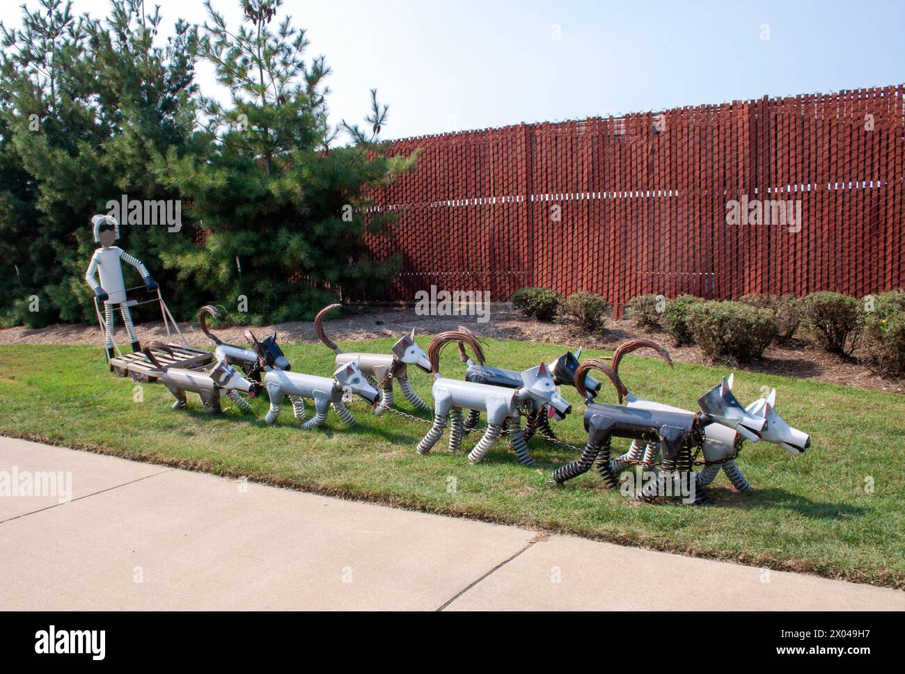 Padnos Scrap Metal Sculptures in Holland, Michigan Foto Stock