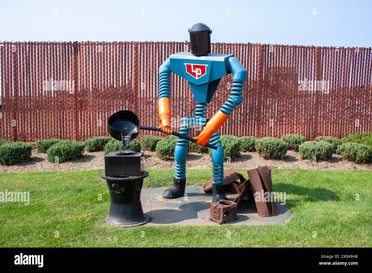 Padnos Scrap Metal Sculptures in Holland, Michigan Foto Stock