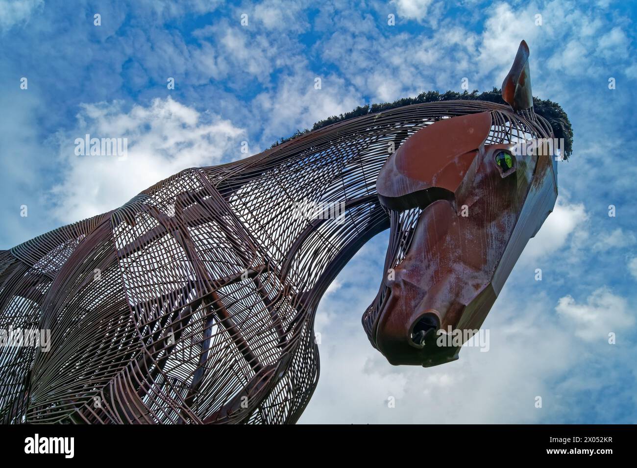 Regno Unito, West Yorkshire, Wakefield, Featherstone War Horse. Foto Stock