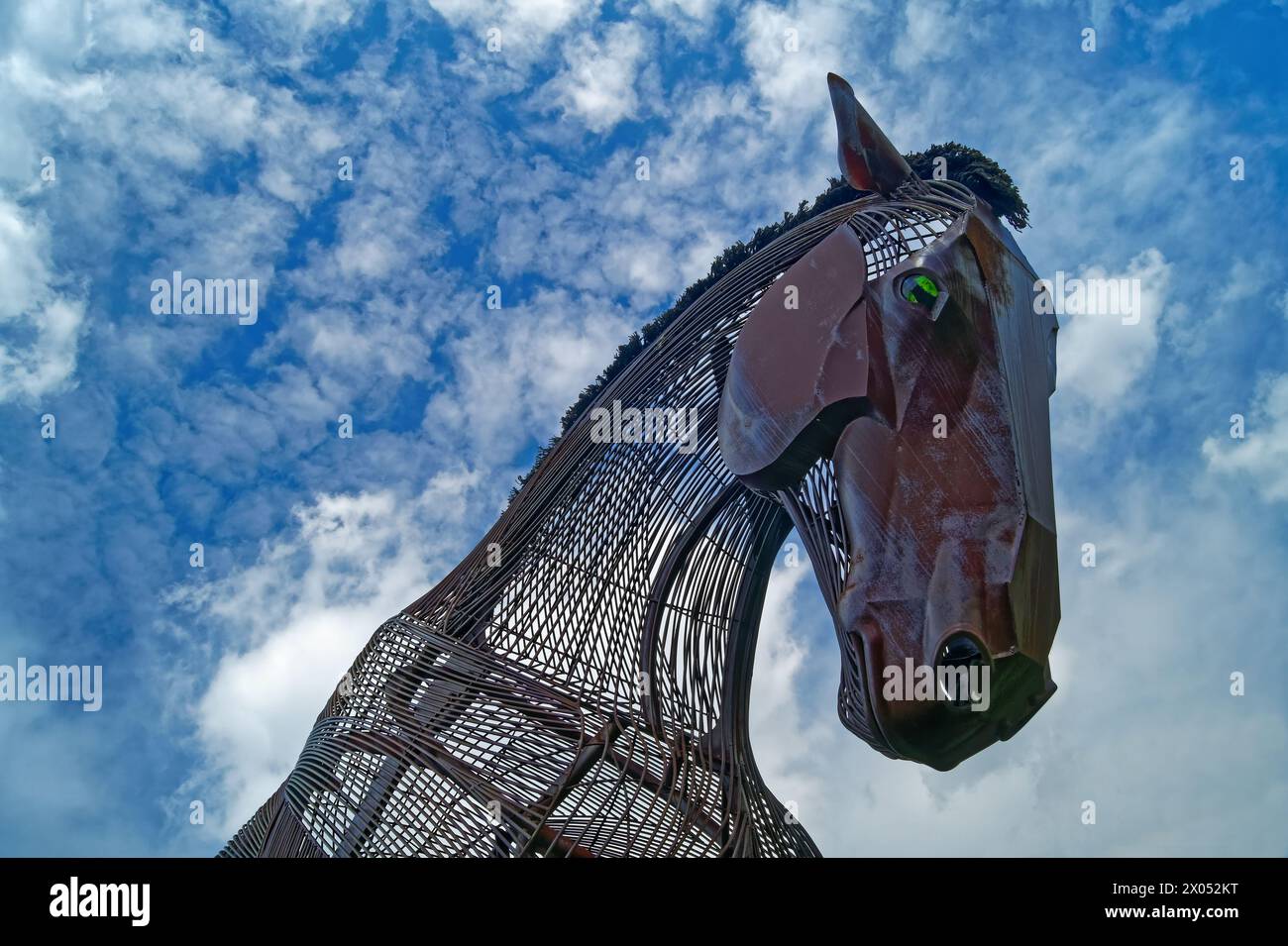 Regno Unito, West Yorkshire, Wakefield, Featherstone War Horse. Foto Stock