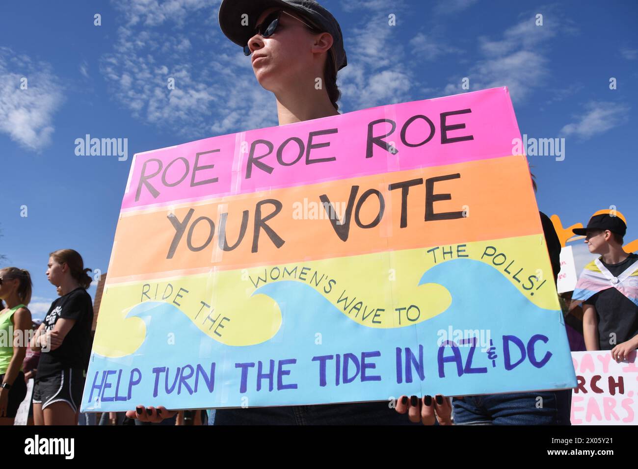 Marcia delle donne per l'aborto a Phoenix, Arizona, ottobre 2022 Foto Stock