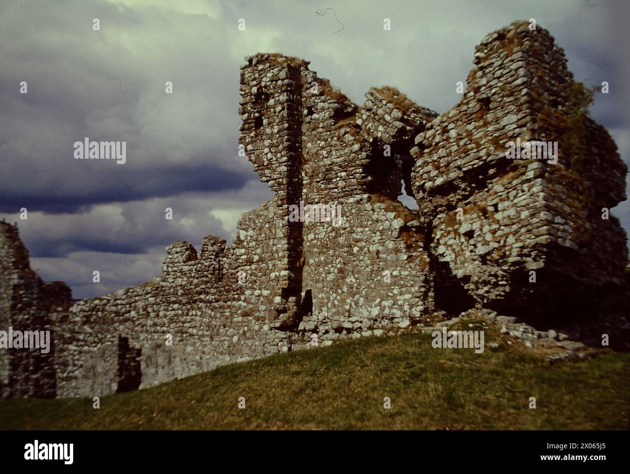 Blick auf die Ruine der ehemaligen Normannenburg Irland County Offaly Ruine Normannenburg *** Vista delle rovine dell'ex Castello Normanno Irlanda County Offaly Castello Normanno rovine Foto Stock