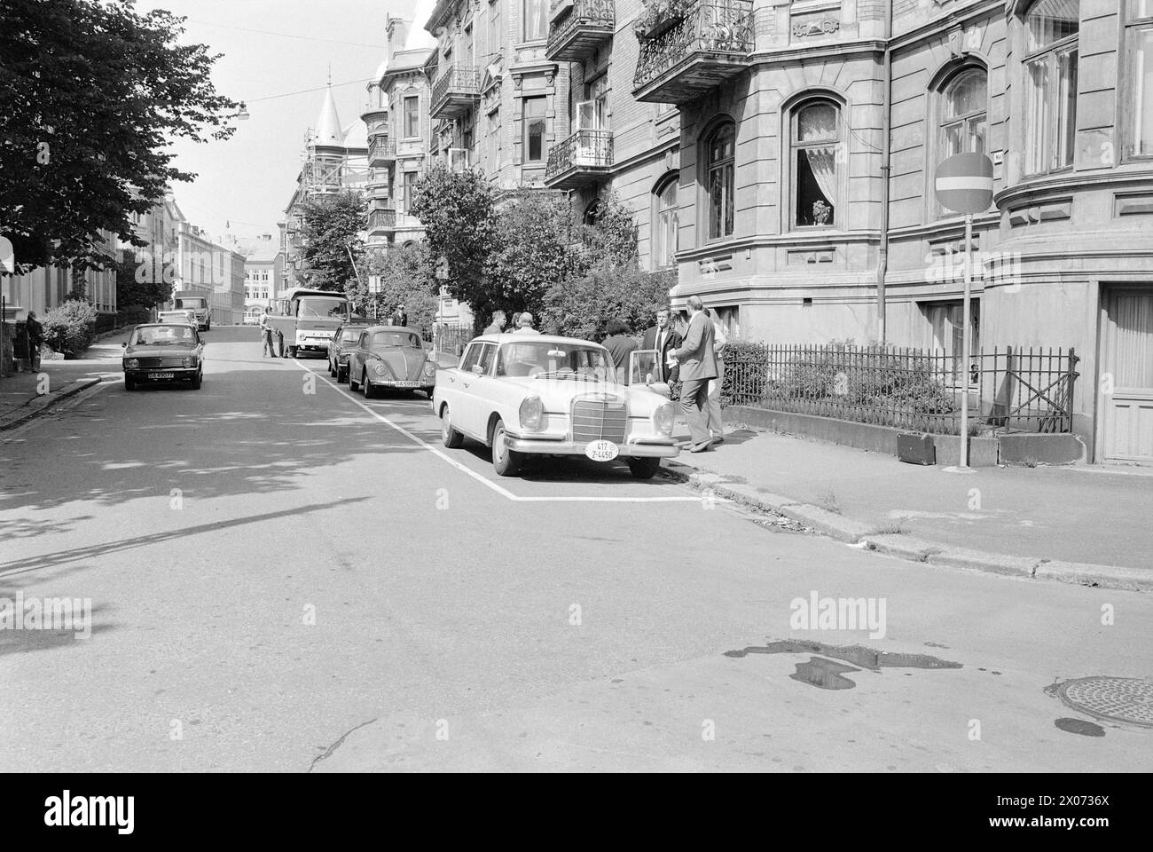 31 - 1 - 1973: L'omicidio politico di sabato 21 luglio, il marocchino Ahmed Bouchiki è stato ucciso in una strada aperta a Lillehammer. Bouchiki aveva vissuto in Norvegia per sei anni. Quello che per la prima volta si pensava avesse un background di droga si è trasformato in un omicidio politico. Bouchiki è stato assassinato da agenti dell'intelligence israeliana in cerca di membri di Black September in Norvegia. Il rapporto tra Norvegia e Israele ha quindi ricevuto ora una tensione molto forte. Foto: Ivar Aaserud / Aage Storløkken / Dagbladet / Dagningen / / Arbeiderbladet / AP / Aktuell / NTB ***FOTO NON ELABORATA*** Foto Stock