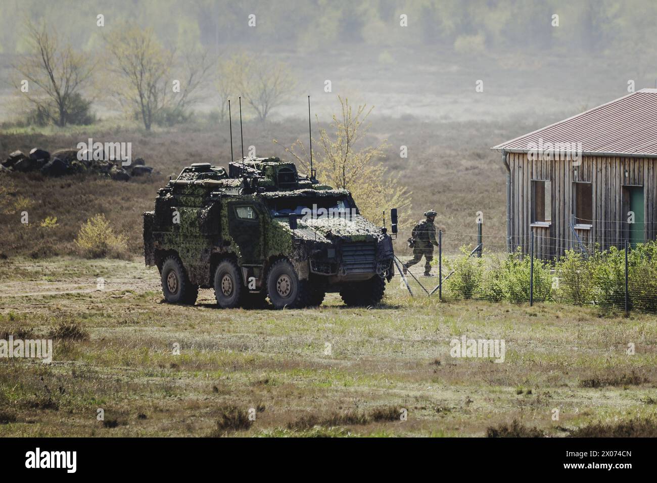 Nexter Titus Tactical Infantry Transport and Utility System, aufgenommen im Rahmen einer Uebung der Bundeswehr mit Streitkraeften aus Norwegen und der Foto Stock