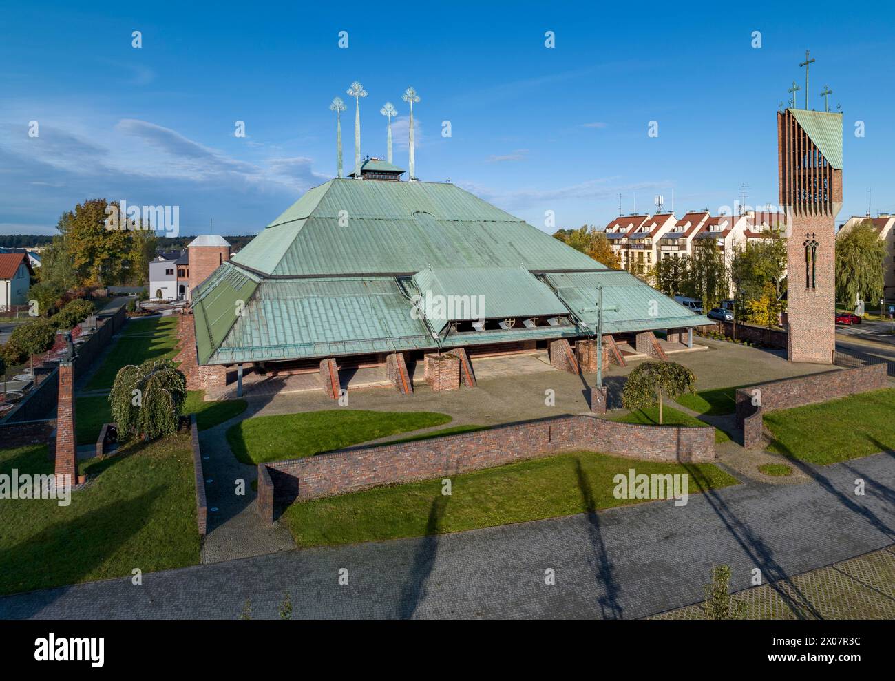 Chiesa dello Spirito Santo a Tychy, Polonia Foto Stock