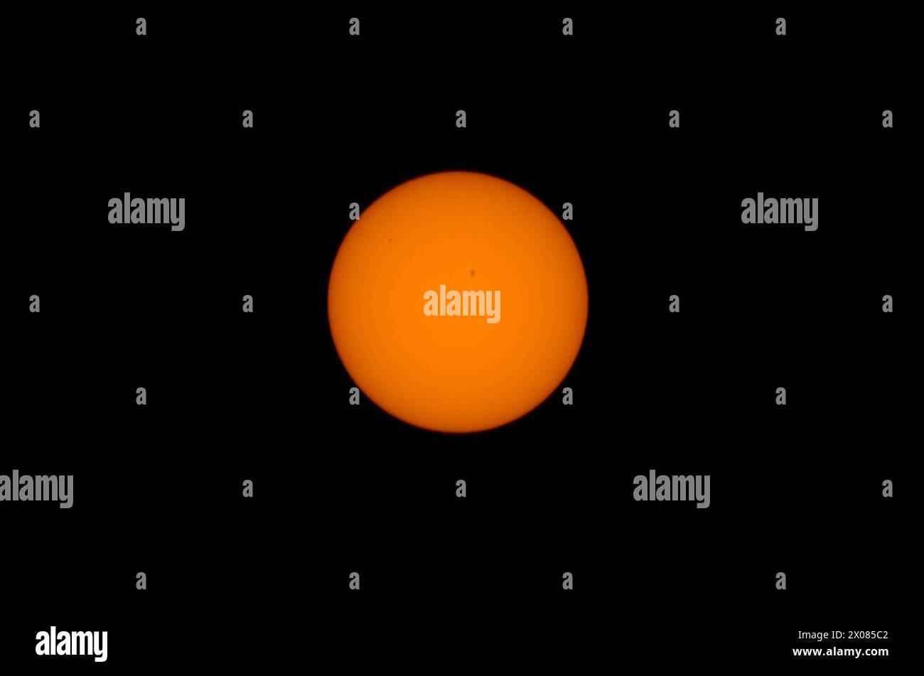 Solar Total Eclipse 2024 di Plattsburgh New York Foto Stock