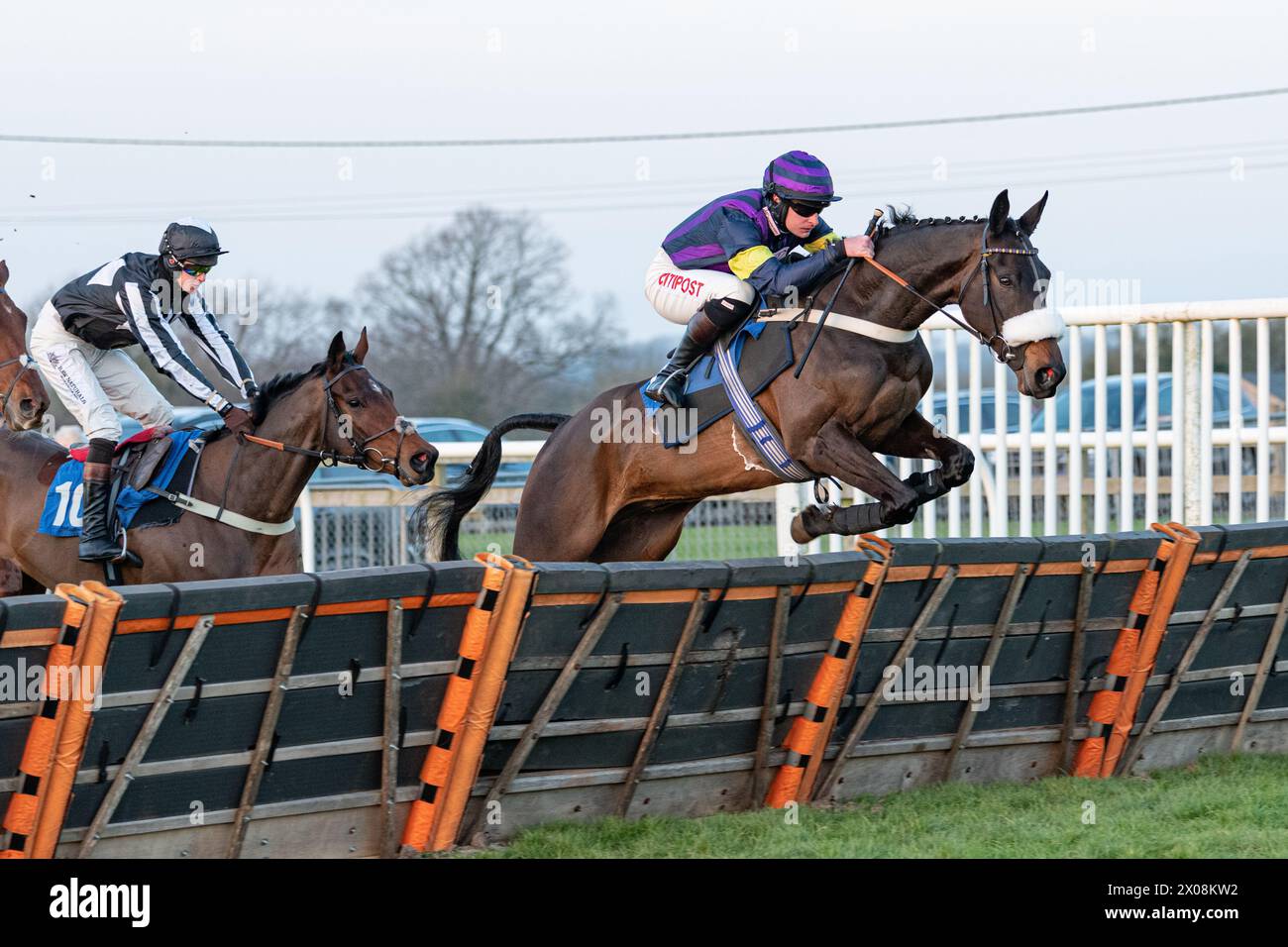 Sesta gara a Wincanton, 26 gennaio 2022, Novice hurdle Foto Stock