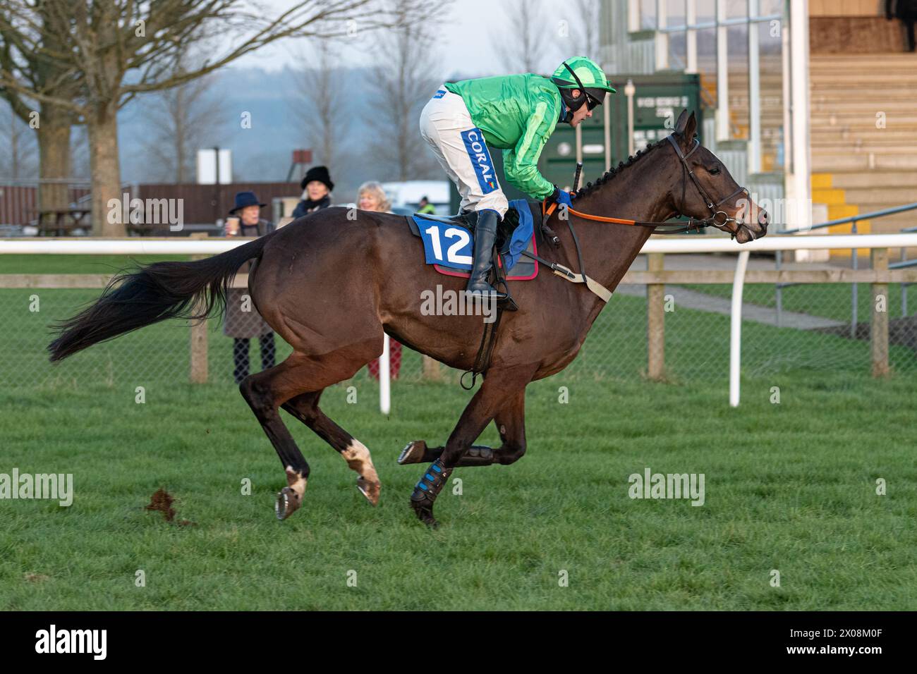 Sesta gara a Wincanton, 26 gennaio 2022, Novice hurdle Foto Stock