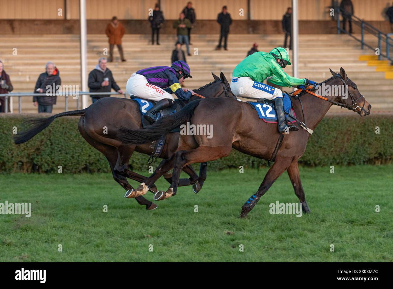 Sesta gara a Wincanton, 26 gennaio 2022, Novice hurdle Foto Stock