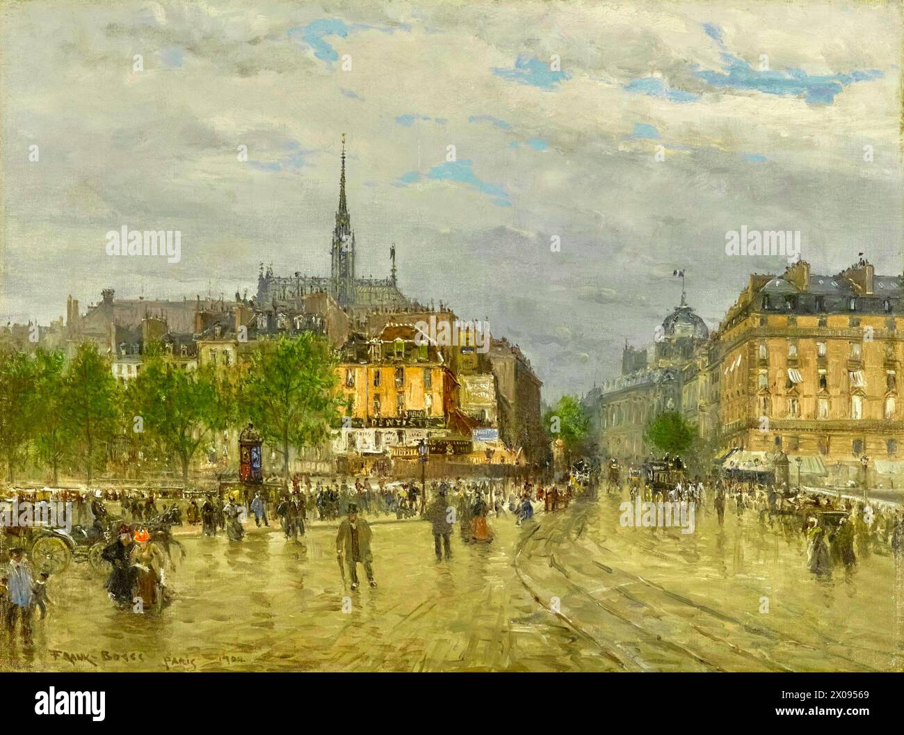 Frank Myers Boggs - Vista di Parigi - 1900 Foto Stock