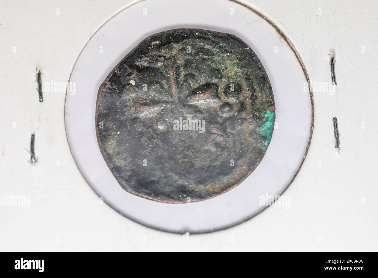Moneta bizantina anonima. Foto Stock