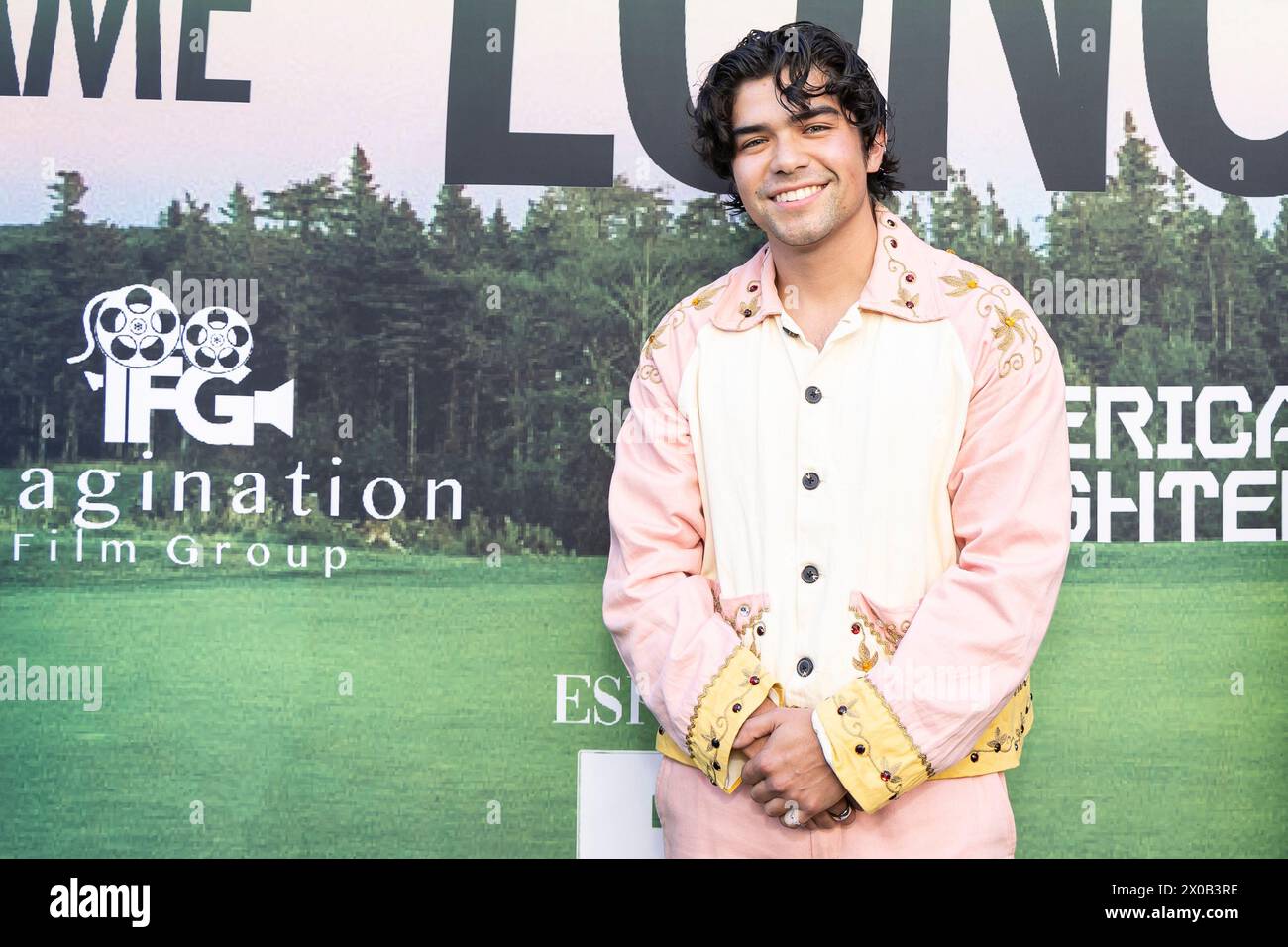 Hollywood, Stati Uniti. 10 aprile 2024. Miguel Angel Garcia partecipa agli arrivi di "The Long Game" al Ricardo Montalban Theatre di Hollywood, CALIFORNIA, il 10 aprile 2024. (Foto di Corine Solberg/SipaUSA) credito: SIPA USA/Alamy Live News Foto Stock