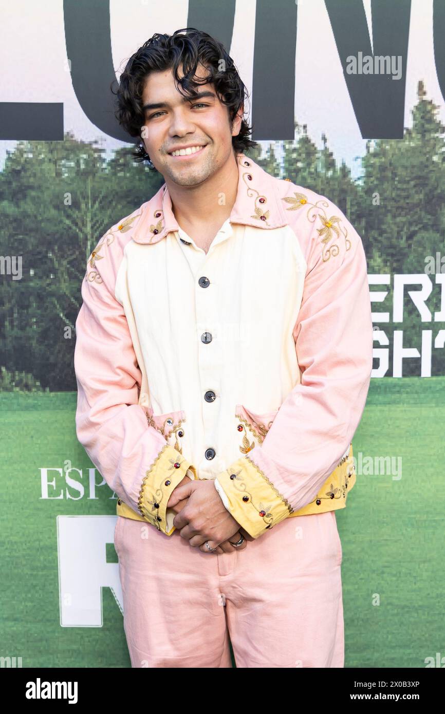 Hollywood, Stati Uniti. 10 aprile 2024. Miguel Angel Garcia partecipa agli arrivi di "The Long Game" al Ricardo Montalban Theatre di Hollywood, CALIFORNIA, il 10 aprile 2024. (Foto di Corine Solberg/SipaUSA) credito: SIPA USA/Alamy Live News Foto Stock