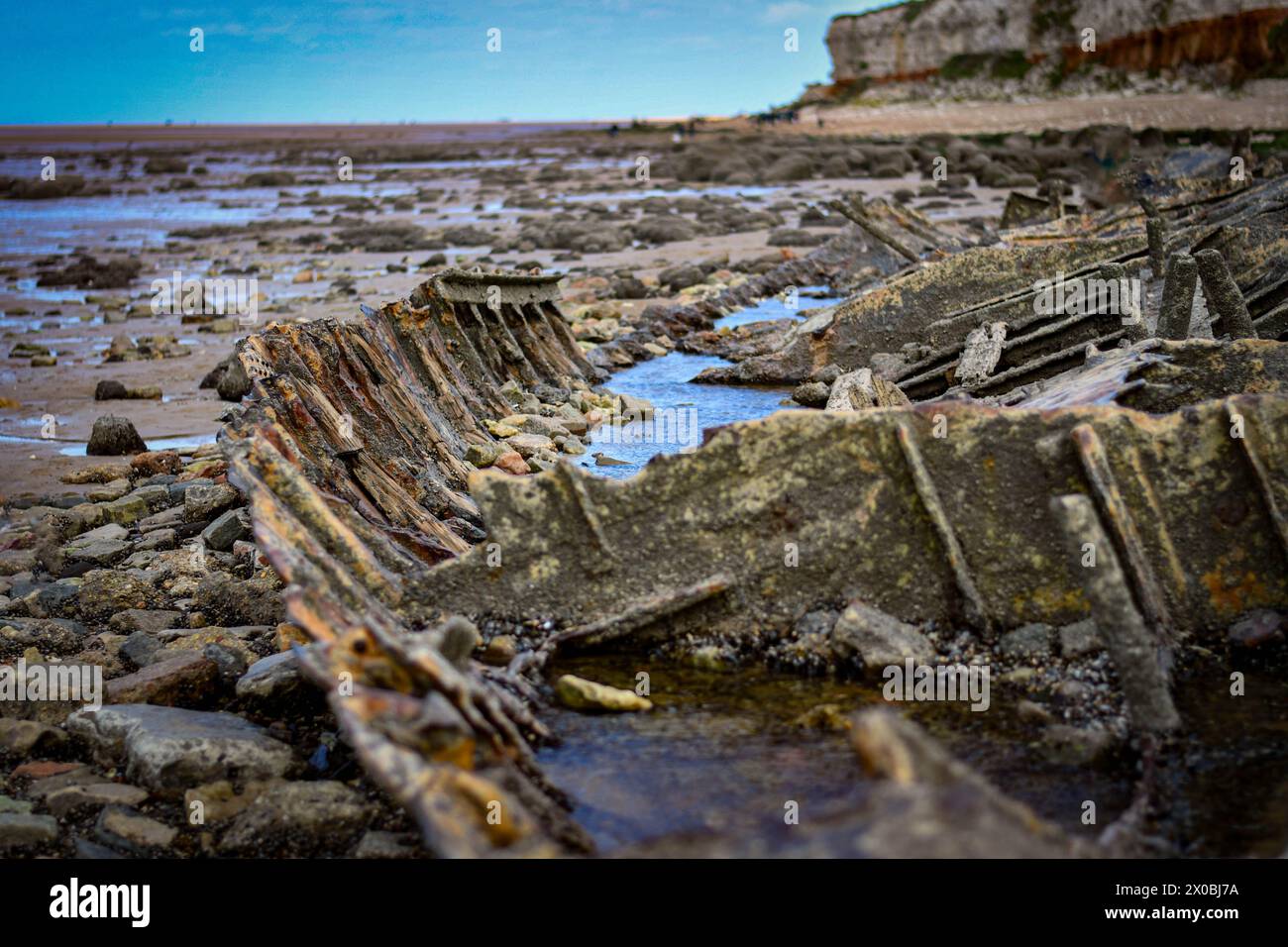 Relitto di Hunstanton Foto Stock