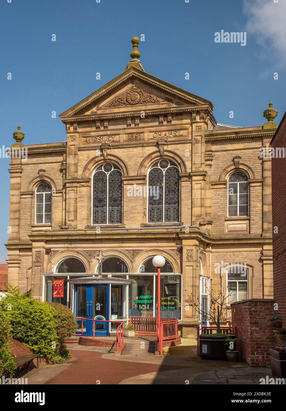 La Wesley Chapel, Beverley, completata nel 1891, appena fuori dal pedaggio nell'East Riding of Yorkshire, Regno Unito Foto Stock